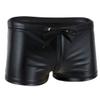 iiniim Mens Liquid Metallic Underwear Boxer Briefs Shiny Hot Pants Pouch Trunks Beachwear Swimwear Black X-Large view 2