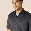Amazon Essentials Grey Button Up Shirt for Men, Short-Sleeve, Stain and Wrinkle-Resistant, Small view 4