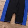 Agoky Boy Girls Short Sleeve Thermal Shorty Wetsuit UV Sun Protective Rash Guard Zipper One Piece Swimsuit Blue&Black 7-8 view 3