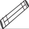 Captain Stag, Camping, Barbecue, Bonfire, Slim, Net (Compatible with Bonfire Stands, Stoves, Grills), Black view 1