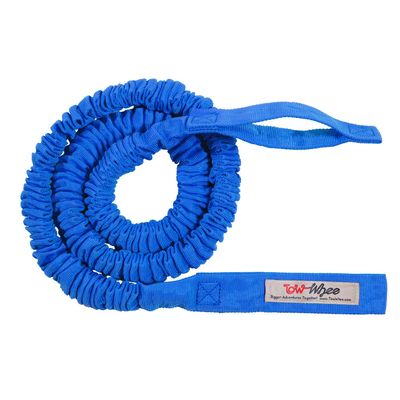 TowWhee - Winter/All-Season EZ Tab Bike Bungee Tow Rope for Bikes, E-Bikes,Skiing | MTB & Cycling Stretch Pull Strap - Made in The USA