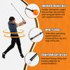 Orange Whip Lightspeed Golf Swing Trainer Aid Patented & Made in USA- Speed Stick Improves Speed, Distance and Accuracy (45") view 4