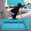 DLFender Rod Holder Version for Boating Fenders - Multifunctional Fender Adjuster Holder Also Doubles as Boarding and Exiting Handle - Innovative Fishing Boat Accessory - Blue view 2