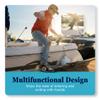 DLFender Rod Holder Version for Boating Fenders - Multifunctional Fender Adjuster Holder Also Doubles as Boarding and Exiting Handle - Innovative Fishing Boat Accessory - Blue view 4