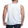 Men's Basic Essential Straight Hem Long Length Tank Top TT60-PL - White - 3X-Large - H11A view 2