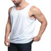 Men's Basic Essential Straight Hem Long Length Tank Top TT60-PL - White - 3X-Large - H11A view 3