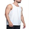 Men's Basic Essential Straight Hem Long Length Tank Top TT60-PL - White - 3X-Large - H11A view 4