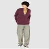 Amazon Essentials Men's Full-Zip Cotton Sweater, Burgundy, XX-Large view 2