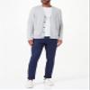 Amazon Essentials Men's V-Neck Cotton Cardigan Sweater, Light Grey Heather, Small view 3
