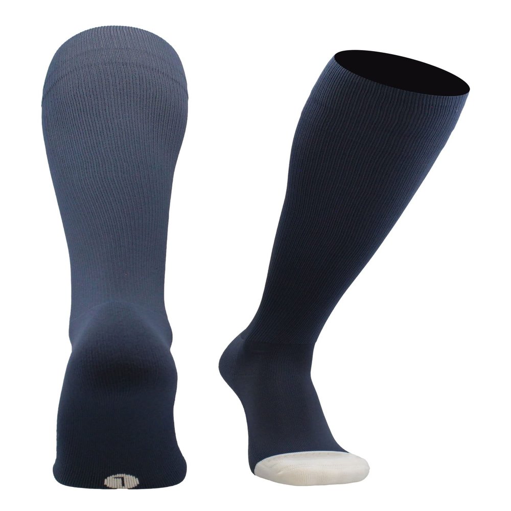 MadSportsStuff Pro Line Over the Calf Baseball Socks (Steel Blue, Large)