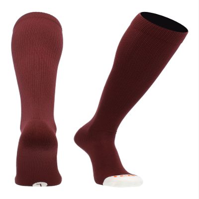 MadSportsStuff Pro Line Over the Calf Baseball Socks (Maroon, Large)
