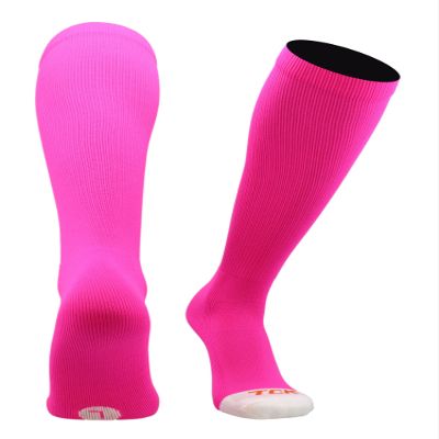 MadSportsStuff Pro Line Over the Calf Baseball Socks (Neon Pink, X-Large)