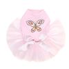 Dog in the Closet Multicolor Butterfly - Bling Rhinestone Tutu Dress, S Pink view 1