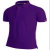 BCPOLO Men's Polo Shirt Solid Short Sleeve Classic Pique Polo Shirt Purple-XL (Asia-XXXL) view 1