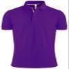 BCPOLO Men's Polo Shirt Solid Short Sleeve Classic Pique Polo Shirt Purple-XL (Asia-XXXL) view 2