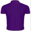 BCPOLO Men's Polo Shirt Solid Short Sleeve Classic Pique Polo Shirt Purple-XL (Asia-XXXL) view 3