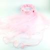 First Holy Communion Veils for Girls Pink Floral First Communion Veil for Kids view 3