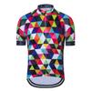 Cycling Jersey Short Sleeve USA Style Bike Tops with Pocket Reflective Stripe view 1