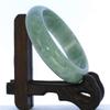 2.30"(58.6mm) China Certified Grade A Nature Hisui Jadeite Jade Light Green Women's Bangle Bracelets 9404 view 3