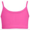 City Threads Girls Bikini Top Only UPF 50+, Bathing Suit Top for Girls, Made in the USA (Medium Pink, 4T) view 1