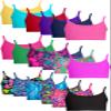City Threads Girls Bikini Top Only UPF 50+, Bathing Suit Top for Girls, Made in the USA (Red, 5) view 4