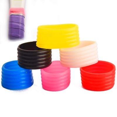 Seaner 6Pcs/Pack Badminton Racket Handle Grip Ring, Tennis Racquet Racket Fix Ring,Racket Band Overgrip Protector - Mix 6 Colors (CA)
