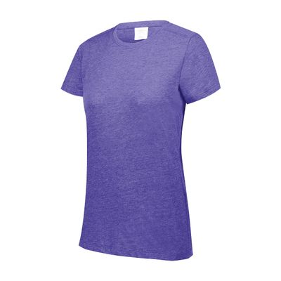 Ladies TRI-Blend T-Shirt, Purple Heather, M