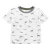 Carter's Baby Boys' Dinosaur Pocket Tee, 12 Months White view 1