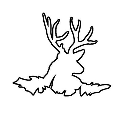 ION Graphics Magnet Buck Lying Down Magnetic Vinyl Die Cut Decal Deer doe Hunting Hunter 5" Car Magnet Bumper Sticker