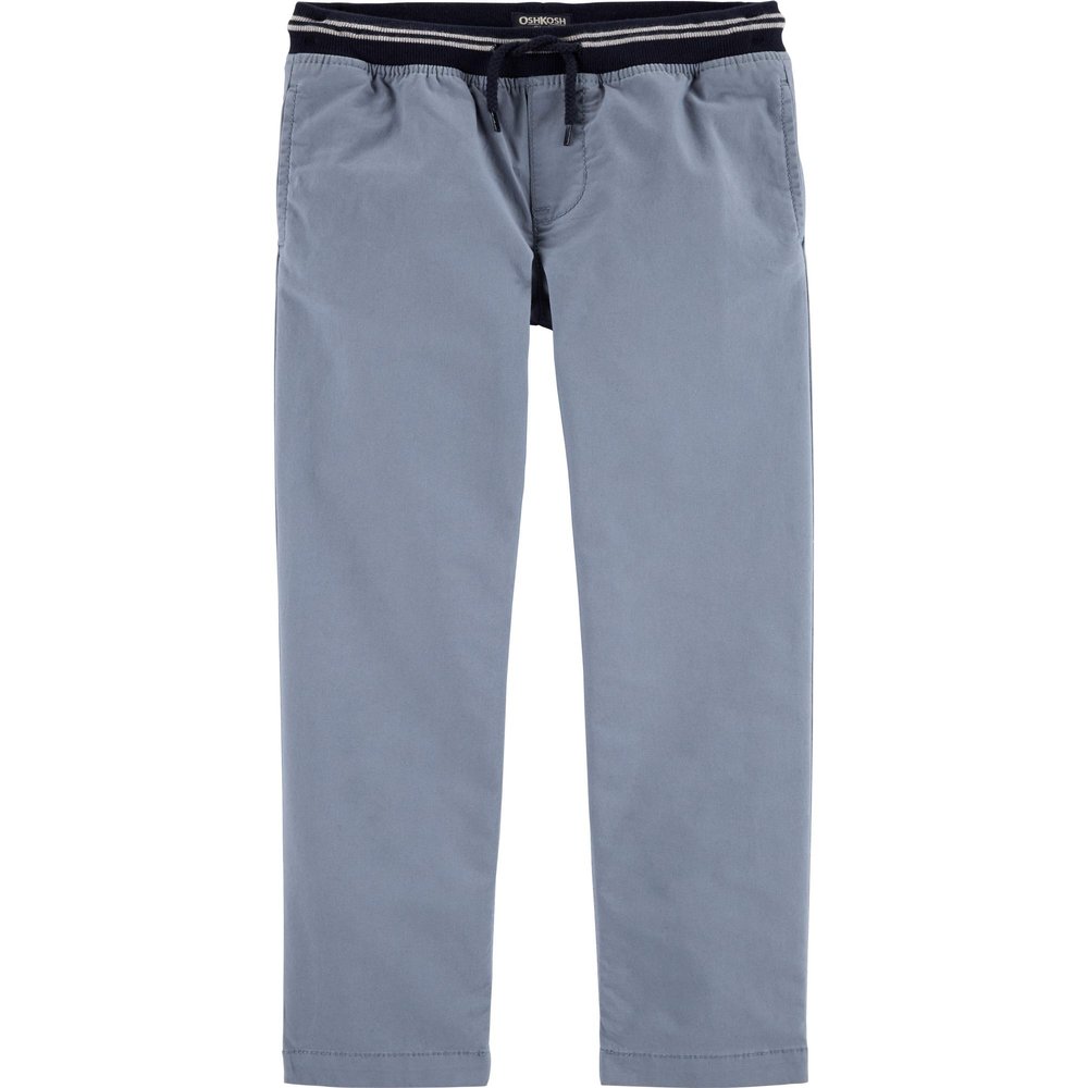 Osh Kosh Little Boy's Pull-on Twill Joggers Pants, Pigeon Blue, 5