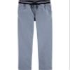 Osh Kosh Little Boy's Pull-on Twill Joggers Pants, Pigeon Blue, 5 view 1