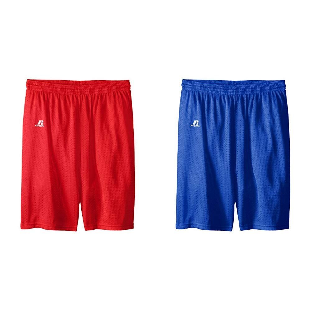 Russell Athletic Boy's Youth Mesh Short,XL,True Red/Royal