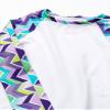 Kanu Surf Girls' Long Sleeve Rashguard UPF 50+ Two Piece Swim Set, Ruby Purple, 14/16 view 2