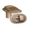 Buck Algonquin 00IS125 Bronze Intake Strainer - Oval Base - Thru Hull Style view 1