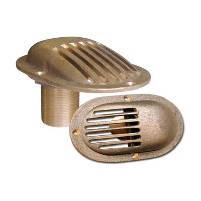 Buck Algonquin 00IS150 Bronze Intake Strainer - Oval Base - Thru Hull Style