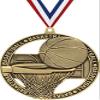 3" Basketball Medals, Massive Rimz Basketball Gold Medal Award 20 Pack view 1