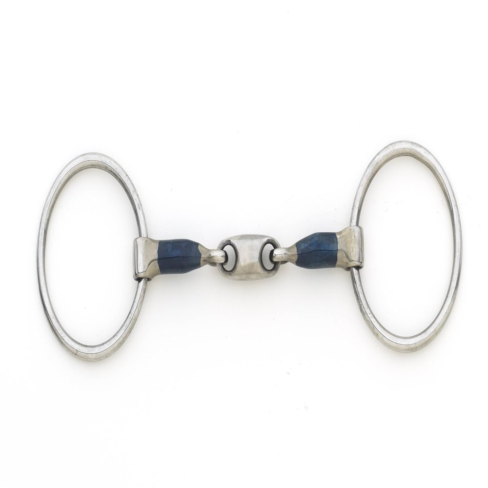 Centaur Blue Steel Oval Peanut Mouth Loose Ring Bit 5