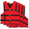 AIRHEAD General All Purpose Life Jacket, US Coast Guard Approved Type III unisex adult Life Vest Perfect for Boating and Personal Watercraft Use - 4 Pack, Red view 1