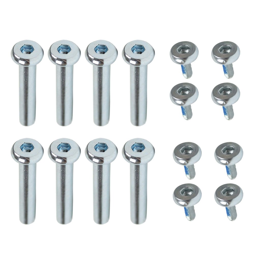 Dime Bag Hardware Inline Skate Axles 8-Pack 36mm Replacement Nuts and Bolts