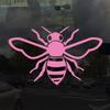 Applicable Pun Honey Bee - Vinyl Decal for Outdoor Use on Cars, ATV, Boats, Windows and More - Light Pink 4 inch view 2