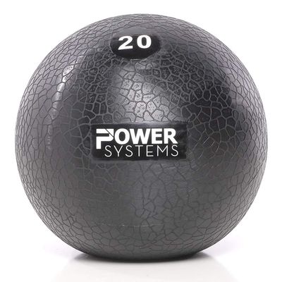Power Systems MEGA Slam Ball Prime, 20 Pounds (25522), Black