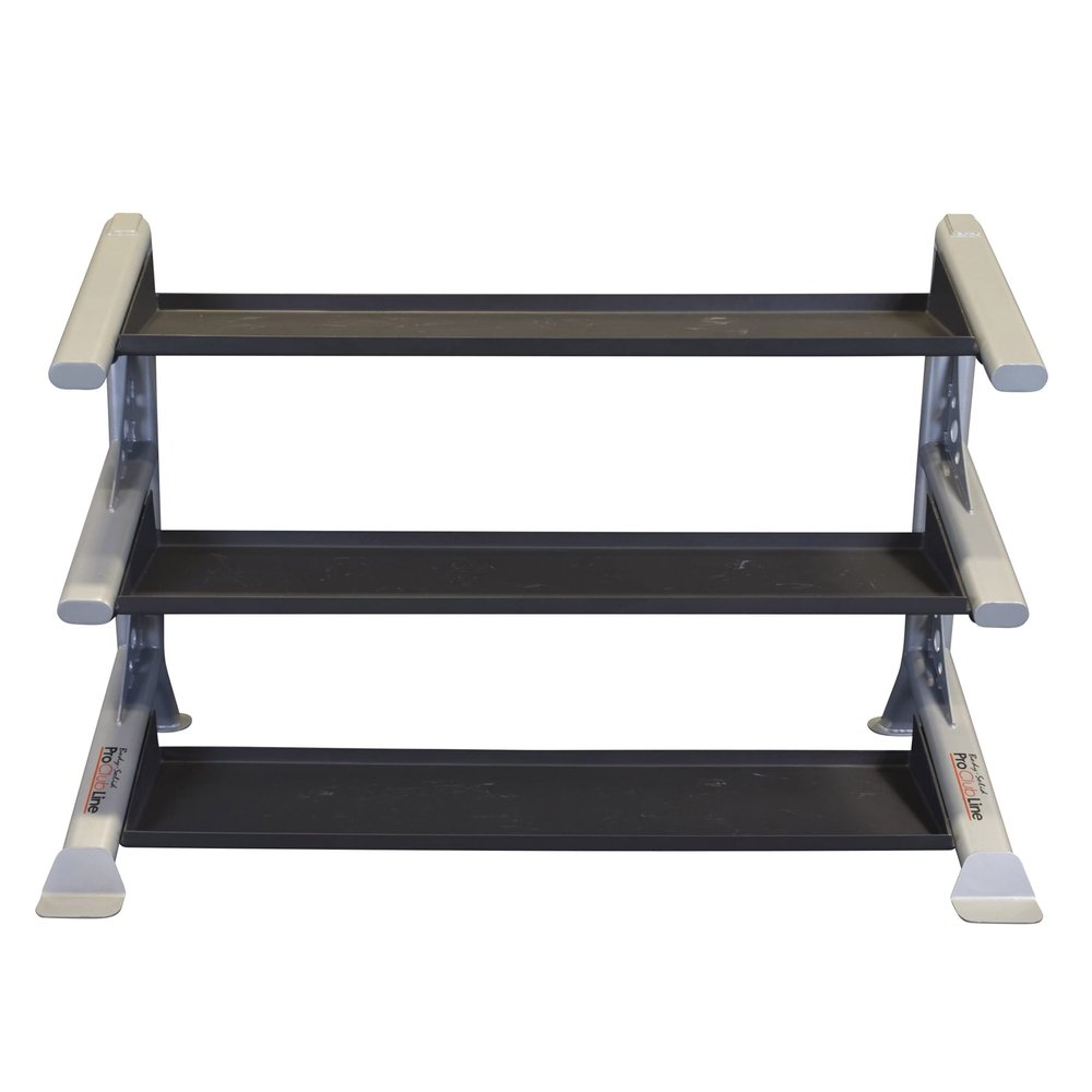 Body-Solid (SDKR1000KB) Pro ClubLine Storage Rack for Dumbbells, Kettlebells and Medicine Balls, Commercial and Home Gym Weight Rack