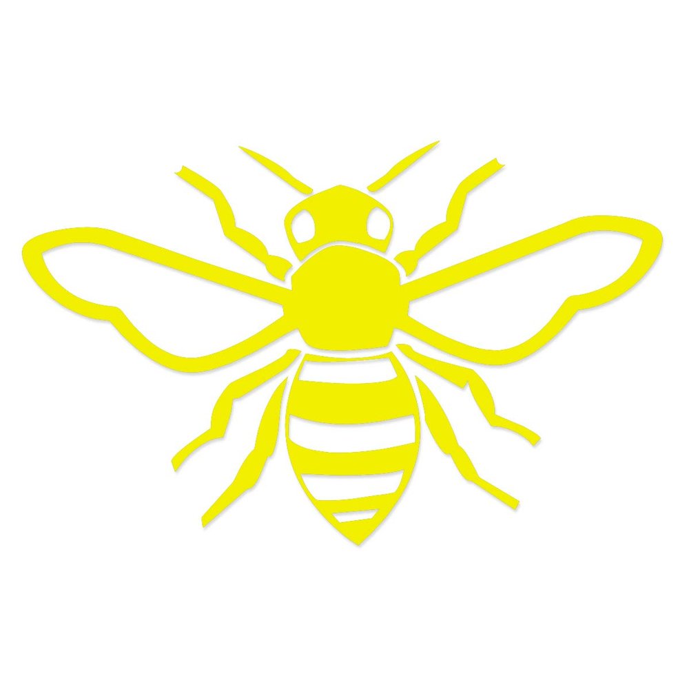 Applicable Pun Honey Bee - Vinyl Decal for Outdoor Use on Cars, ATV, Boats, Windows and More - Yellow 3 inch