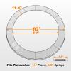 Exacme Trampoline Pad Replacement Round Safety Spring Cover, No Hole for Pole (Green, 10 Foot) view 2