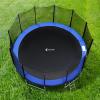 ExacMe Trampoline Pad Replacement Round Safety Spring Cover, No Hole for Pole (Blue, 16 Foot) view 3