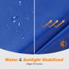 ExacMe Trampoline Pad Replacement Round Safety Spring Cover, No Hole for Pole (Blue, 16 Foot) view 4