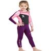 DIVE & SAIL Kid Girl's One Piece Wet Suit 2.5mm Neoprene Warm Siwmwear UV Protection Anti-Jellyfish Rash Guard 6-7 Years Pink view 3