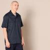 Amazon Essentials Dark Navy Button Up Shirt for Men, Short-Sleeve, Stain and Wrinkle-Resistant, XX-Large view 3
