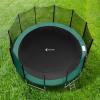 Exacme Trampoline Pad Replacement Round Safety Spring Cover, No Hole for Pole (Green, 15 Foot) view 3