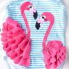 Baby Girl One Piece Swimsuit Swimwear Toddler Kid Flamingo Bikini Bathing Suit Sunsuit Rash Guard L view 4
